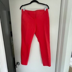Holiday red ankle length Express pant.